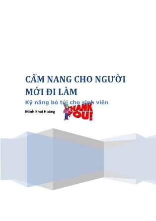 Cẩm nang cho người mới đi làm - Kỹ năng bỏ túi cho sinh viên