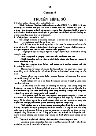 Giáo trình Kỹ thuật truyền hình - Chương 6: Truyền hình số