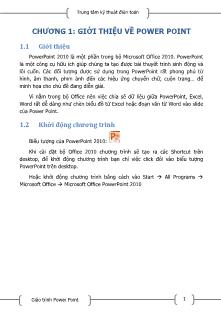 Giáo trình Microsoft Office 2010