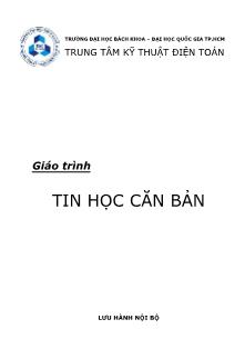 Giáo trình Tin học căn bản