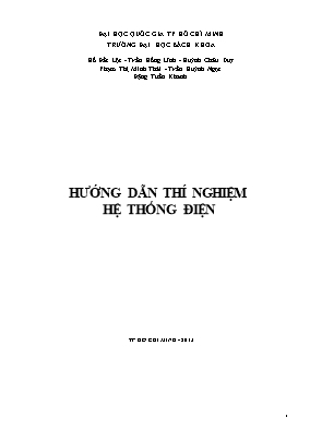 Tài liệu Hướng dẫn thí nghiệm hệ thống điện
