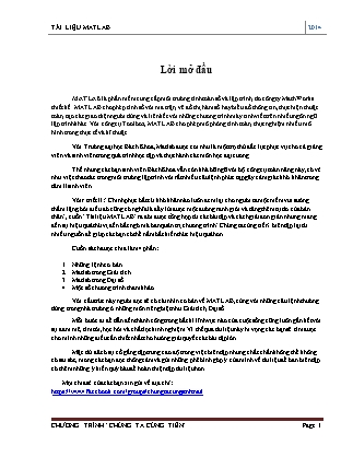 Tài liệu Matlab