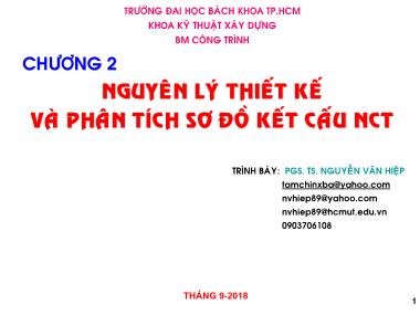 Bài giảng Kết cấu nhà cao tầng bê tông cốt thép - Chương 2: Nguyên lý thiết kế và phân tích sơ đồ kết cấu nhà cao tầng - Nguyễn Văn Hiệp