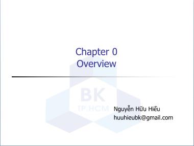 Bài giảng Lập trình Web - Chapter 0: Overview - Nguyễn Hữu Hiếu