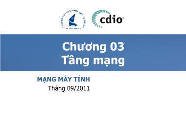 Bài giảng môn Mạng máy tính - Chương 3.4: Tầng mạng