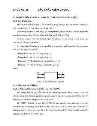Bài giảng Thiết bị trao đổi nhiệt - Chương 1+2