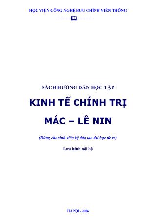 Giáo trình Hướng dẫn ôn tập Kinh tế chính trị Mác - Lênin