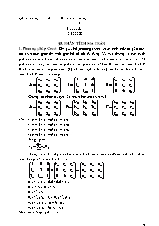 Giáo trình Phương pháp tính - Chương 3: Các vấn đề về ma trận (Phần 2)