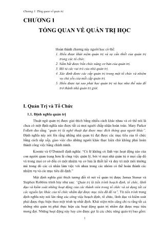 Giáo trình Quản trị học