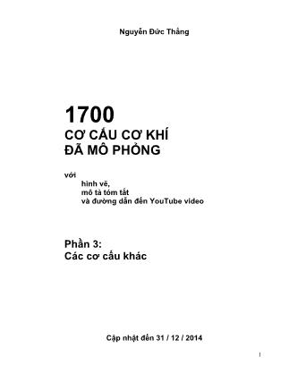Tài liệu 1700 Cơ cấu cơ khí đã mô phỏng - Phần 3: Các cơ cấu khác