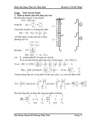 Bài giảng Chuyên đề Phương pháp tính - Chương 8: Phương pháp phần tử hữu hạn (Phần 5)