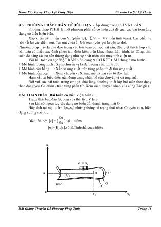 Bài giảng Chuyên đề Phương pháp tính - Chương 8: Phương pháp phần tử hữu hạn (Phần 3)