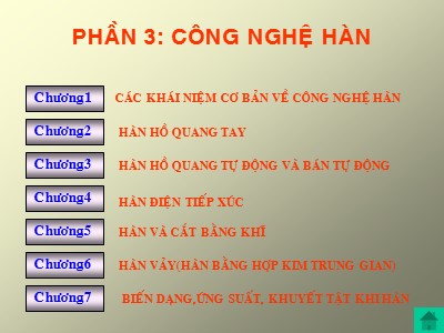 Bài giảng Công nghệ kim loại - Phần III: Công nghệ hàn - Chương 1: Các khái niệm cơ bản về công nghệ hàn