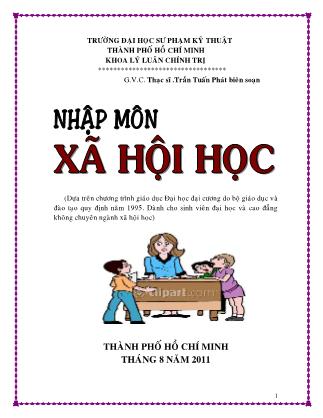 Bài giảng Nhập môn xã hội học - Trần Tuấn Phát