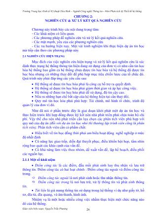 Bài giảng Phân tích & Thiết kế hệ thống - Chương 2: Nghiên cứu & xử lý kết quả nghiên cứu - Nguyễn Trần Phương
