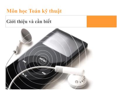 Bài giảng Toán kỹ thuật (Bản đầy đủ)