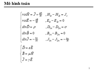 Bài giảng Trường điện từ (Bản full)