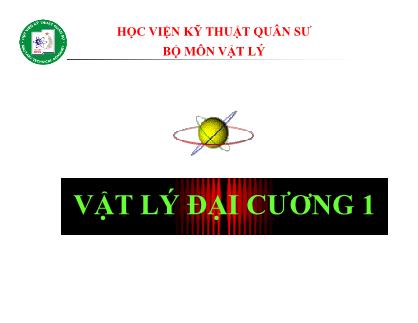 Bài giảng Vật lý đại cương 1 - Chương 8: Từ trường