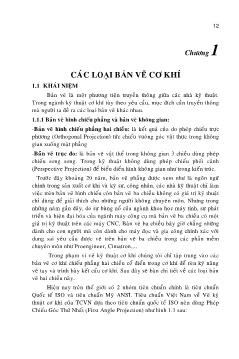 Bài giảng Vẽ cơ khí - Chương 1: Các loại bản vẽ cơ khí