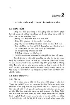Bài giảng Vẽ cơ khí - Chương 2: Các mối ghép chặt đinh tán, hàn và dán