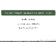 Bài giảng Xác suất thống kê và ứng dụng - Chương 9: Phân tích phương sai - Nguyễn Thị Nhung