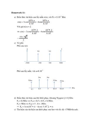 Báo cáo Bài tập lớn môn Xử lý số tín hiệu - Hồ Viết Lai