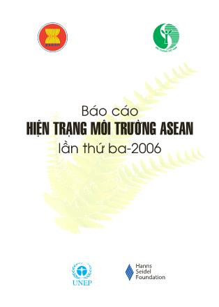 Báo cáo hiện trạng môi trường Asean lần thứ 3 năm 2006