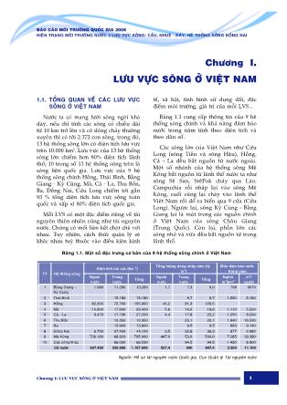 Báo cáo môi trường quốc gia 2006 - Hiện trạng môi trường nước 3 lưu vực sông: Cầu, Nhuệ - Đáy, hệ thống sông Đồng Nai