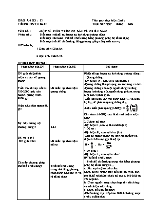 Giáo án Điện - Tiết 66 đến 70