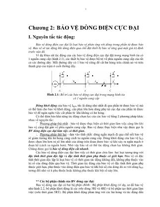 Giáo trình Bảo vệ rơle và tự động hóa - Chương 2: Bảo vệ dòng điện cực đại
