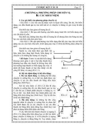 Giáo trình Cơ học kết cấu II - Chương 6: Phương pháp chuyển vị
