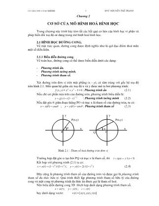 Giáo trình Công nghệ CAD/CAM - Chương 2: Cơ sở của mô hình hóa hình học - Nguyễn Thế Tranh