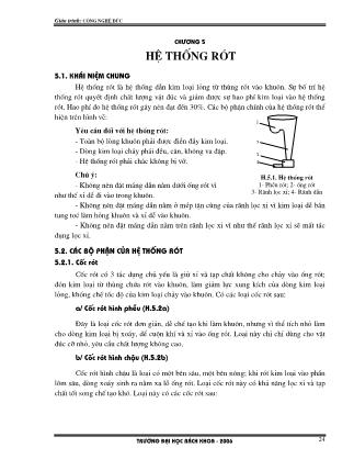 Giáo trình công nghệ đúc (Phần 2)