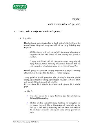 Giáo trình Công nghệ hàn - Phần I: Giới thiệu hàn hồ quang