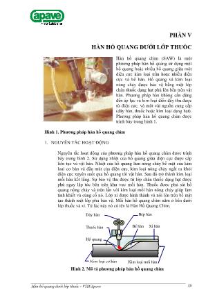 Giáo trình Công nghệ hàn - Phần V: Hàn hồ quang dưới lớp thuốc