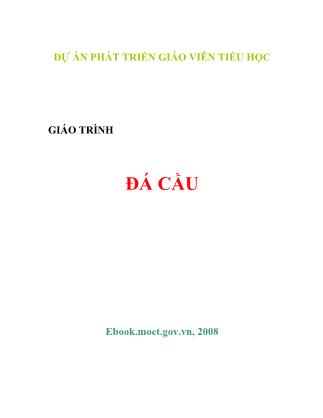 Giáo trình Đá cầu