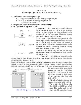 Giáo trình Điều khiển logic - Chương 5: Kỹ thuật lập trình điều khiển trình tự