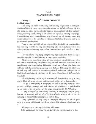 Giáo trình Đồ gá gia công cơ khí - Chương 1: Đồ gá gia công cơ