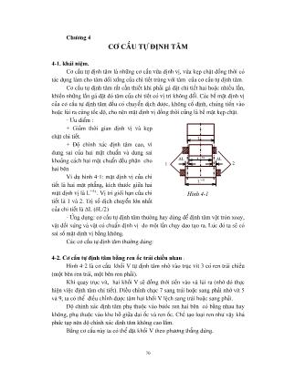 Giáo trình Đồ gá gia công cơ khí - Chương 4: Cơ cấu tự định tâm