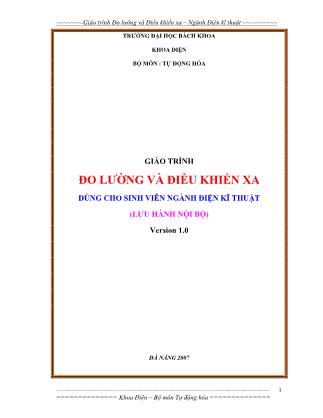 Giáo trình Đo lường và điều khiển xa