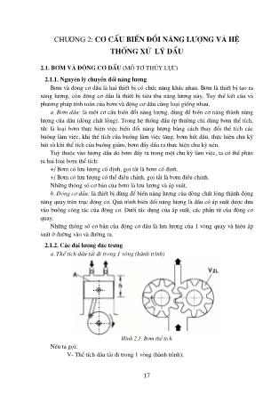 Giáo trình Hệ thống truyền động thủy khí - Chương 2: Cơ cấu biến đổi năng lượng và hệ thống xử lý dầu