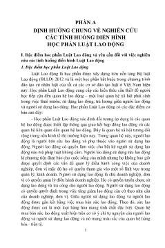 Giáo trình Hướng dẫn giải quyết tình huống học phần Luật lao động