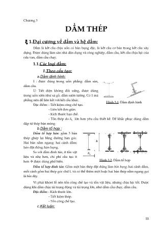 Giáo trình Kết cấu thép - Chương 3: Dầm thép