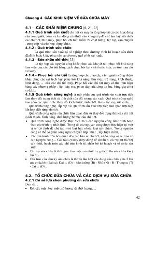 Giáo trình Lắp đặt và sửa chữa máy - Chương 4: Các khái niệm về sửa chữa máy