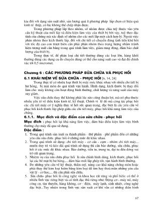 Giáo trình Lắp đặt và sửa chữa máy - Chương 6: Các phương pháp sửa chữa và phục hồi