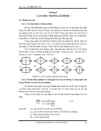 Giáo trình Lý thuyết cán - Chương 4: Cán dọc trong lỗ hình