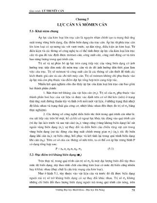 Giáo trình Lý thuyết cán - Chương 5: Lực cán và Mômen cán