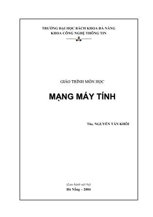 Giáo trình Mạng máy tính - Nguyễn Tấn Khôi