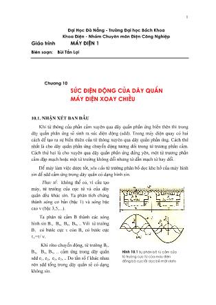 Giáo trình Máy điện 1 - Chương 10: Sức điện động của dây quấn máy điện xoay chiều