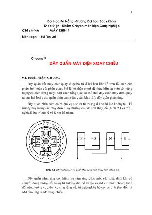 Giáo trình Máy điện 1 - Chương 9: Dây quấn máy phát điện xoay chiều